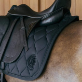 Dressage Saddle Pad Wave 3D Logo Black Dressage Saddle Pad Wave 3D Logo Black