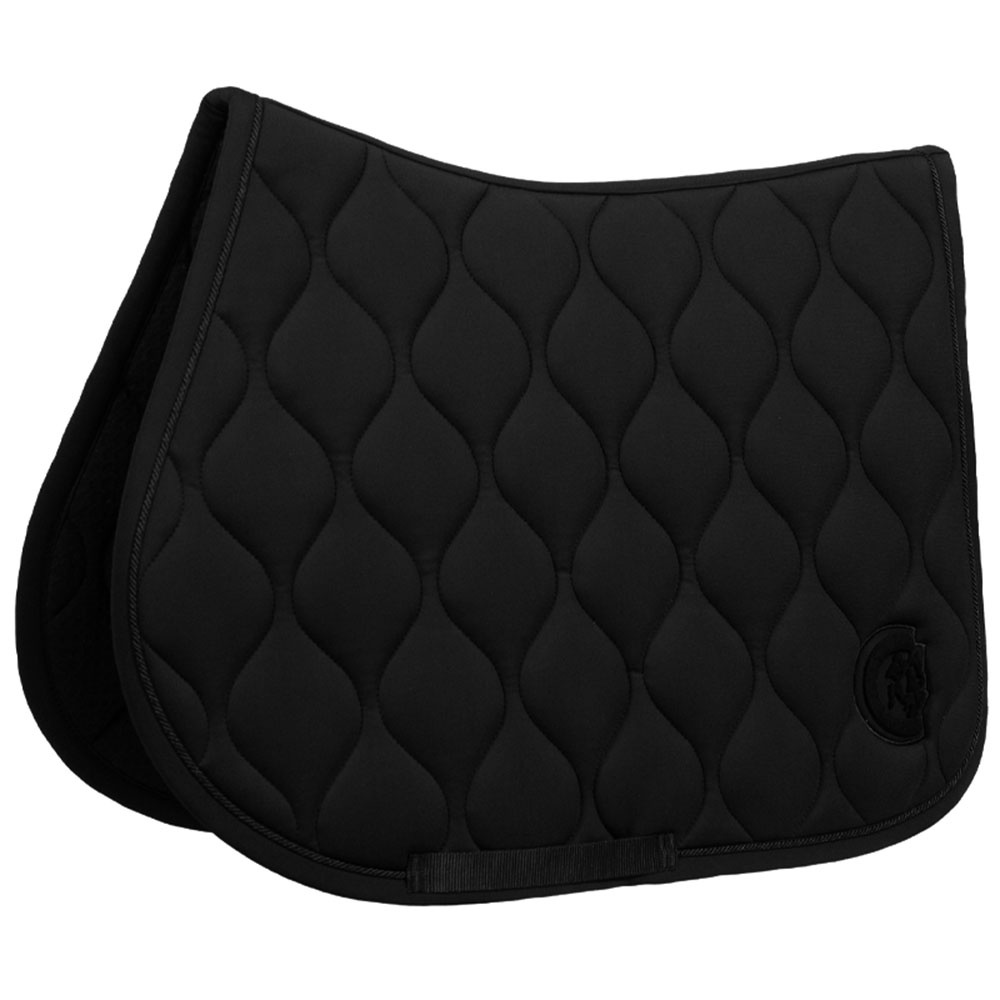 Saddle Pad Wave 3D Logo Black