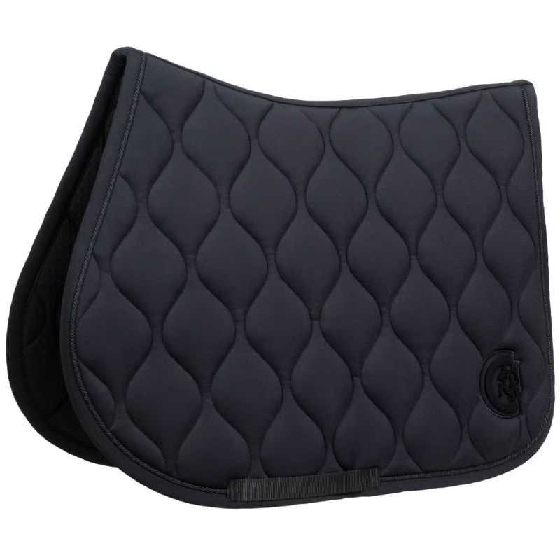 Saddle Pad Wave 3D Logo Black