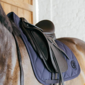 Dressage Saddle Pad Wave 3D Logo Navy Blue Dressage Saddle Pad Wave 3D Logo Navy Blue