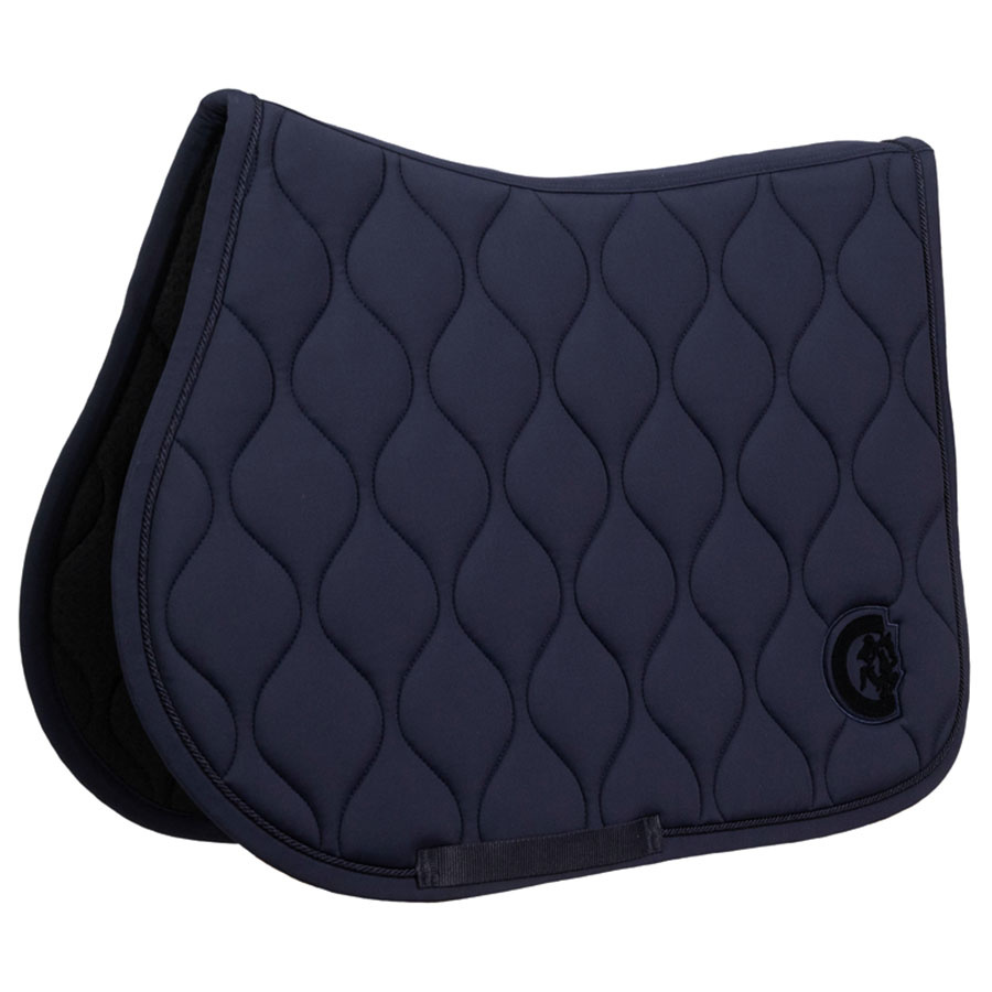 Saddle Pad Wave 3D Logo Navy Blue