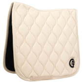 Dressage Saddle Pad Wave 3D Logo Beige Dressage Saddle Pad Wave 3D Logo Beige