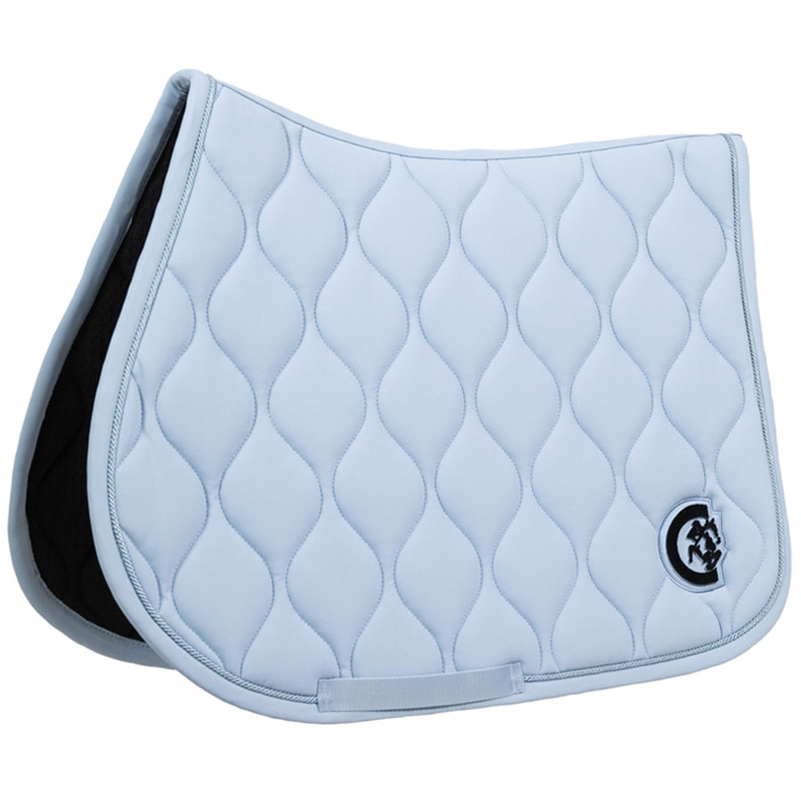 Saddle Pad Wave 3D Logo Light Blue