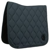 Dressage Saddle Pad Wave 3D Logo Green Dressage Saddle Pad Wave 3D Logo Green