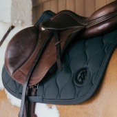 Saddle Pad Wave 3D Logo Green Saddle Pad Wave 3D Logo Green