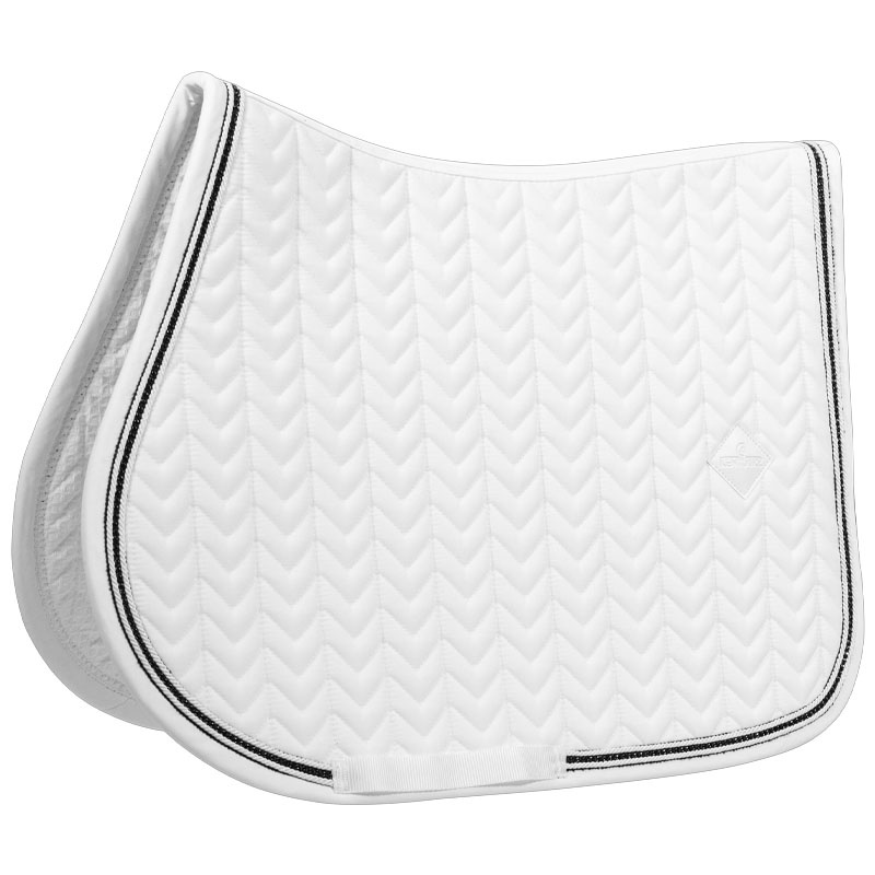 Saddle Pad Metal Chain White