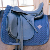 Dressage Saddle Pad Metal Chain Navy Blue Dressage Saddle Pad Metal Chain Navy Blue