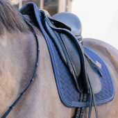 Dressage Saddle Pad Metal Chain Navy Blue Dressage Saddle Pad Metal Chain Navy Blue