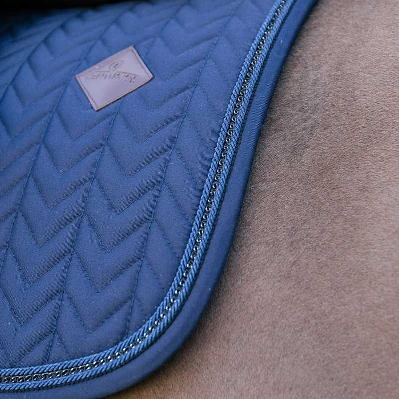 Saddle Pad Metal Chain Navy Blue