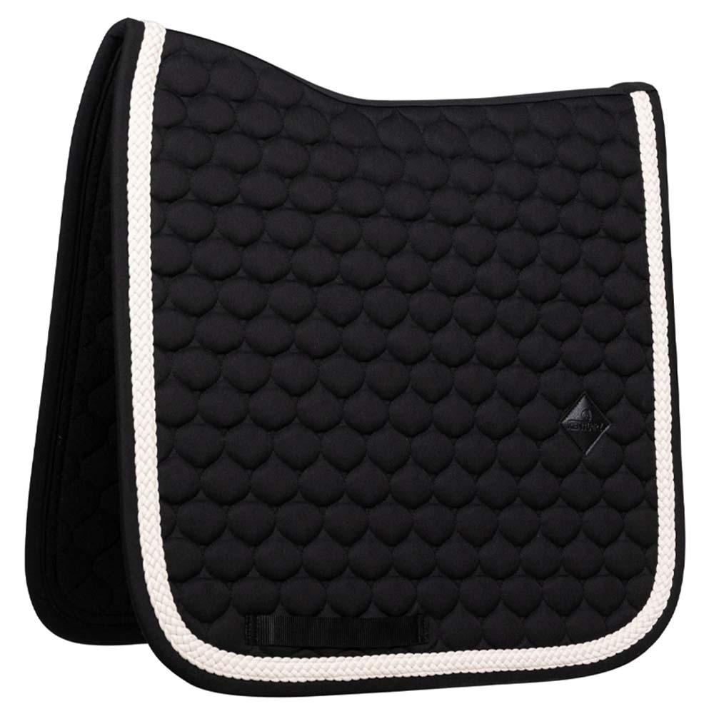 Dressage Saddle Pad Plaited Cord Black