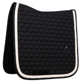Dressage Saddle Pad Plaited Cord Black Dressage Saddle Pad Plaited Cord Black