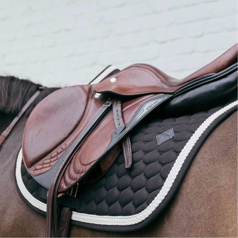 Saddle Pad Plaited Cord Black
