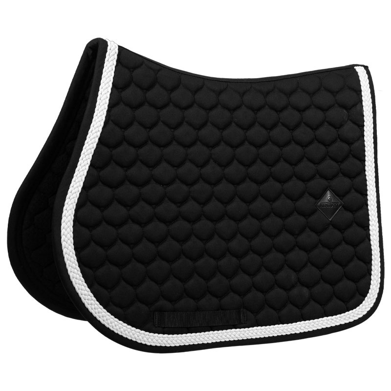 Saddle Pad Plaited Cord Black