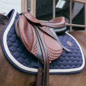 Saddle Pad Plaited Cord Navy Blue Saddle Pad Plaited Cord Navy Blue