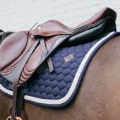 Saddle Pad Plaited Cord Navy Blue Saddle Pad Plaited Cord Navy Blue