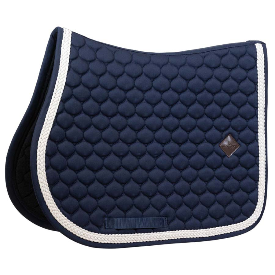 Saddle Pad Plaited Cord Navy Blue