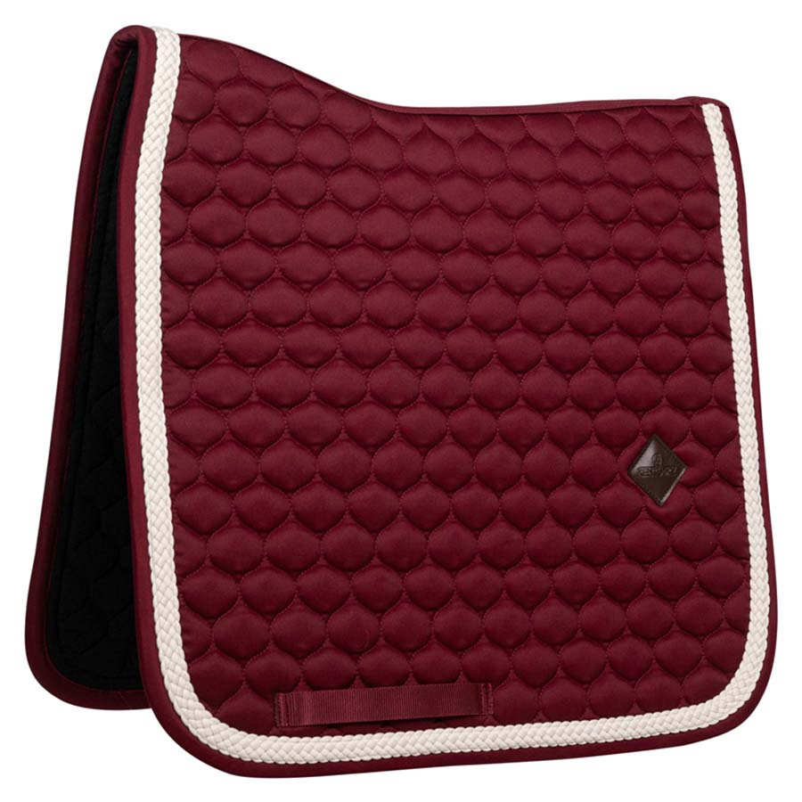 Dressage Saddle Pad Plaited Cord Bordeaux