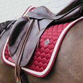 Dressage Saddle Pad Plaited Cord Bordeaux Dressage Saddle Pad Plaited Cord Bordeaux