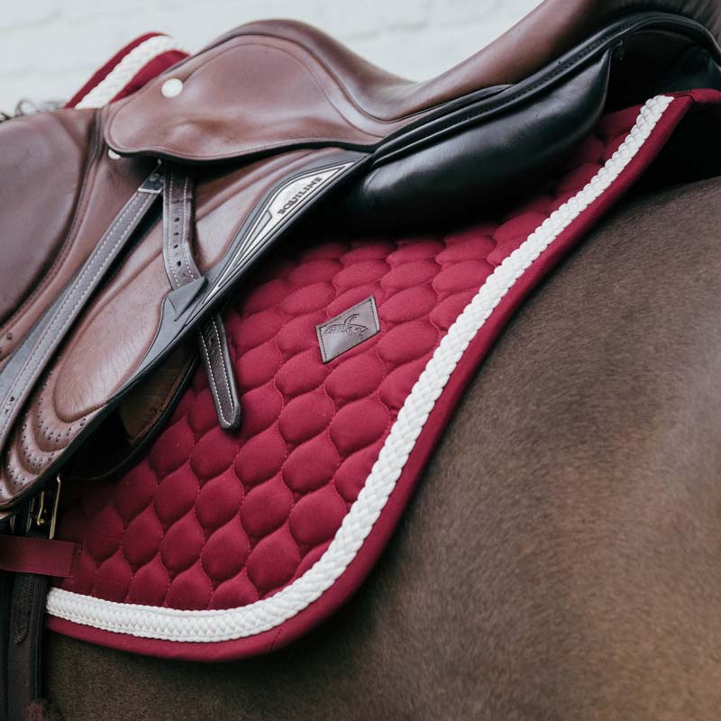 Saddle Pad Plaited Cord Bordeaux