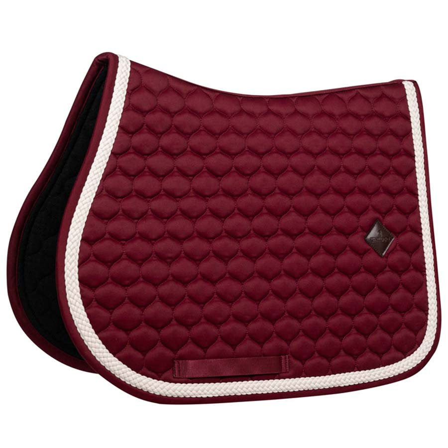 Saddle Pad Plaited Cord Bordeaux