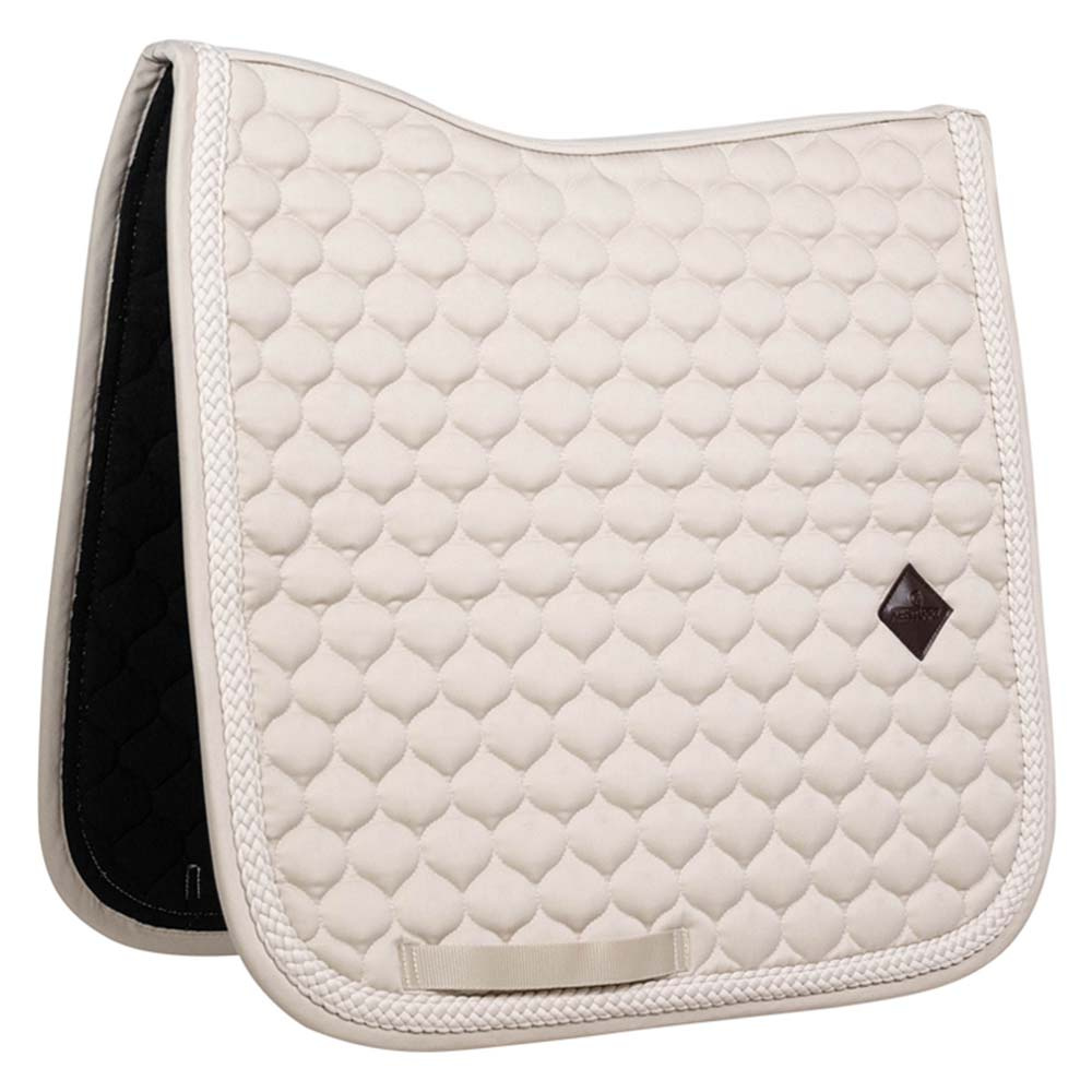 Dressage Saddle Pad Plaited Cord Beige
