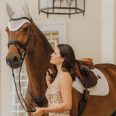 Saddle Pad Plaited Cord Beige Saddle Pad Plaited Cord Beige