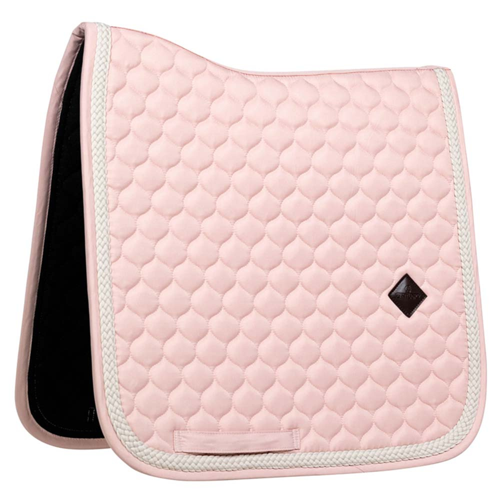 Dressage Saddle Pad Plaited Cord Light Rose