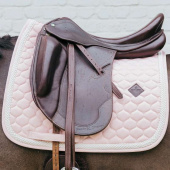 Dressage Saddle Pad Plaited Cord Light Rose Dressage Saddle Pad Plaited Cord Light Rose