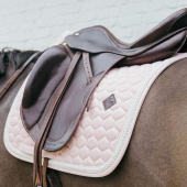 Dressage Saddle Pad Plaited Cord Light Rose Dressage Saddle Pad Plaited Cord Light Rose