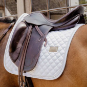 Dressage Saddle Pad Diamond Rope White Dressage Saddle Pad Diamond Rope White