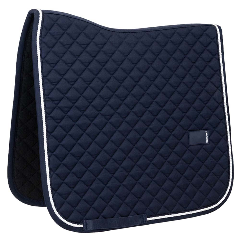 Dressage Saddle Pad Diamond Rope Navy Blue