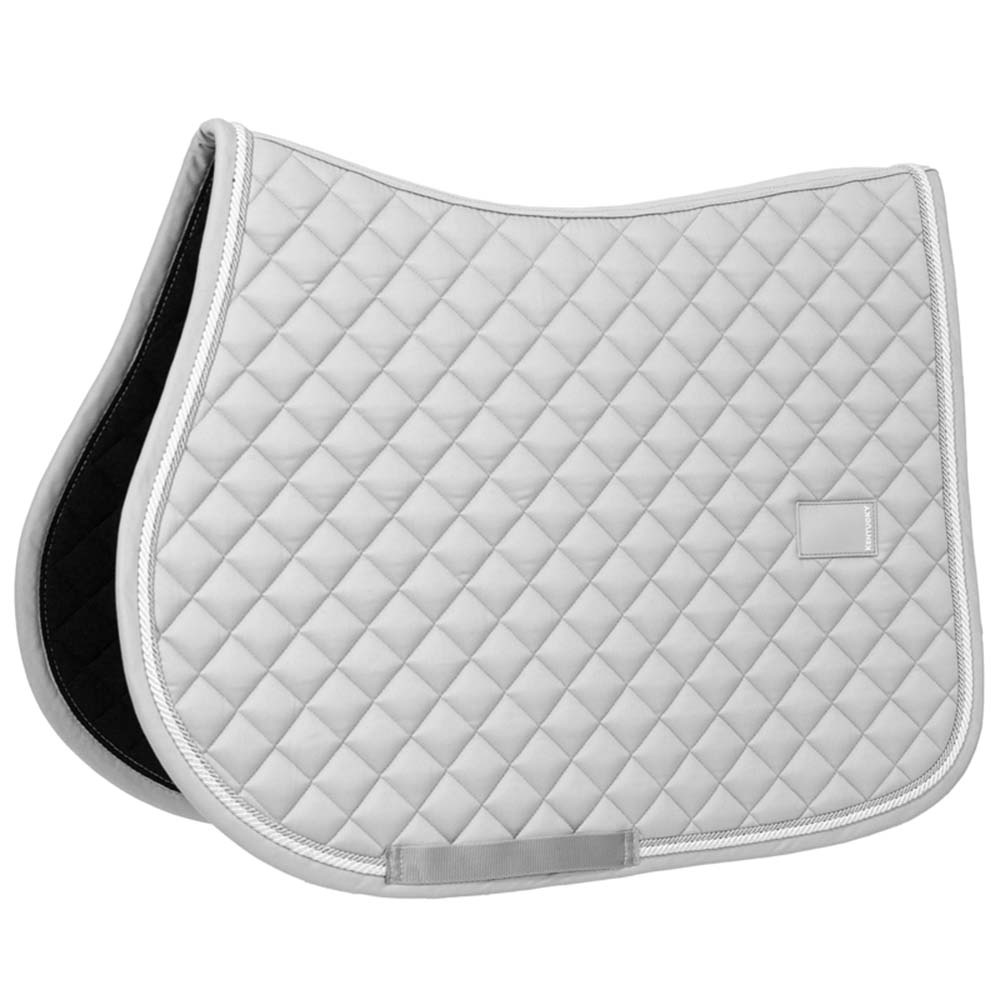 Saddle Pad Diamond Rope Grey