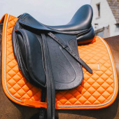 Dressage Saddle Pad Diamond Rope Orange Dressage Saddle Pad Diamond Rope Orange