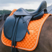 Dressage Saddle Pad Diamond Rope Orange Dressage Saddle Pad Diamond Rope Orange