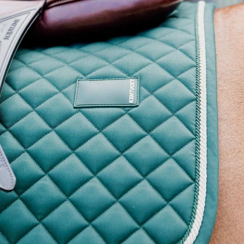 Saddle Pad Diamond Rope Green