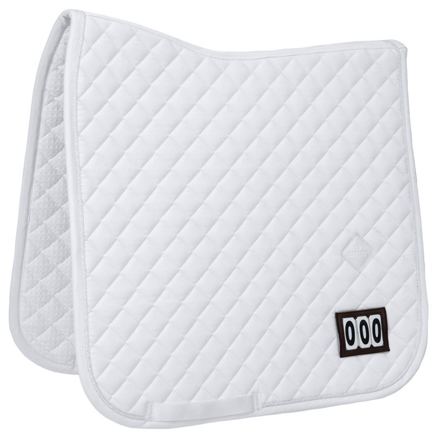 Dressage Saddle Pad Diamond Competition White