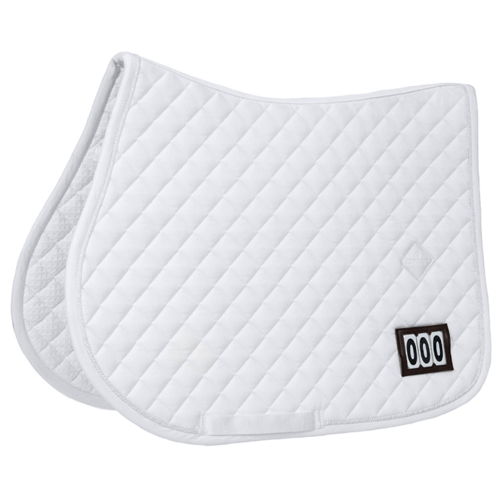 Saddle Pad Diamond Competition White