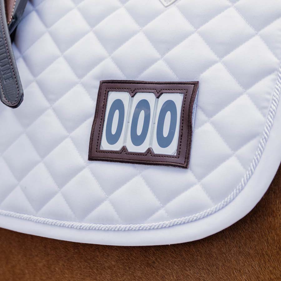 Saddle Pad Diamond Competition White