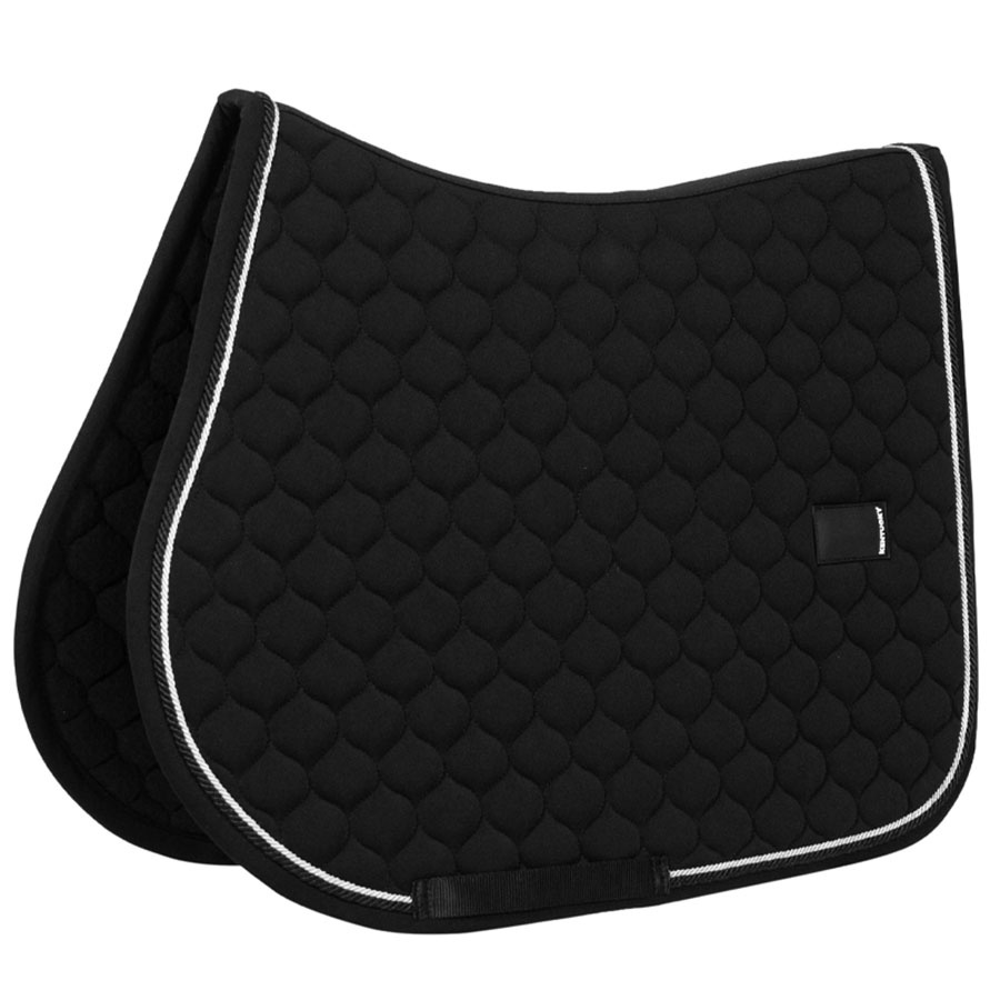 Saddle Pad Onion Quilt Rubber Logo Black