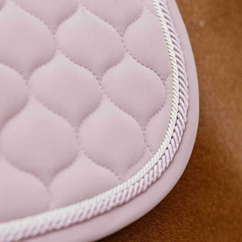 Dressage Saddle Pad Onion Quilt Rubber Logo Old Pink