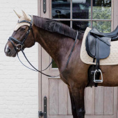 Dressage Saddle Pad Onion Quilt Rubber Logo Beige Dressage Saddle Pad Onion Quilt Rubber Logo Beige