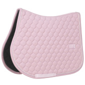 Saddle Pad Onion Quilt Rubber Logo Light Rose Saddle Pad Onion Quilt Rubber Logo Light Rose