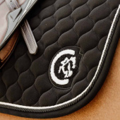 Saddle Pad Onion Quilt 3D Logo Black Saddle Pad Onion Quilt 3D Logo Black