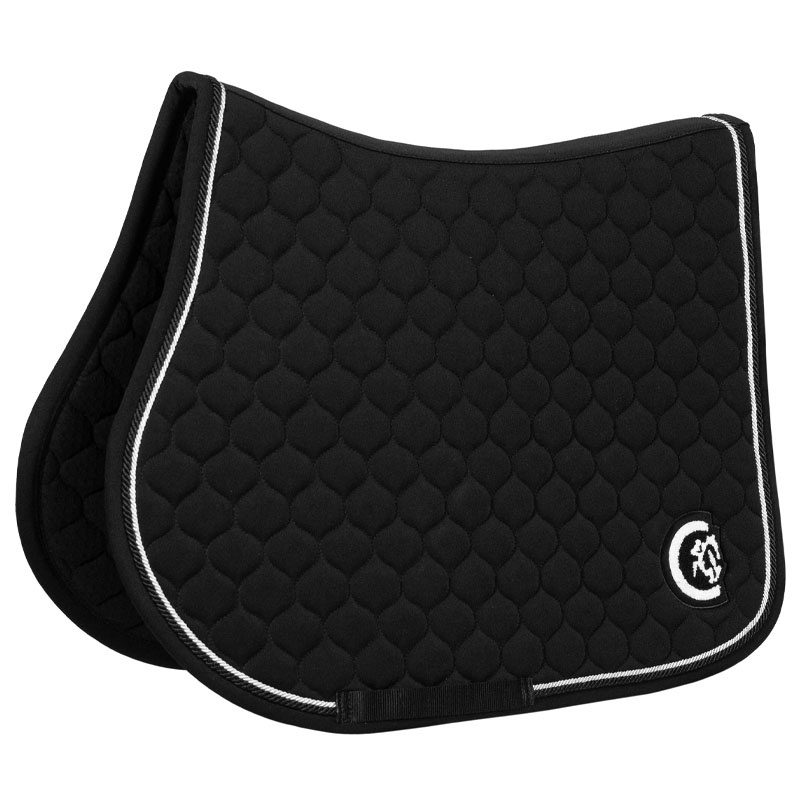 Saddle Pad Onion Quilt 3D Logo Black