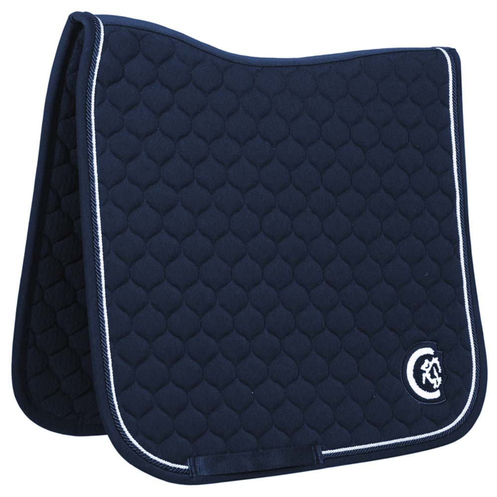Dressage Saddle Pad Onion Quilt 3D Logo Navy Blue