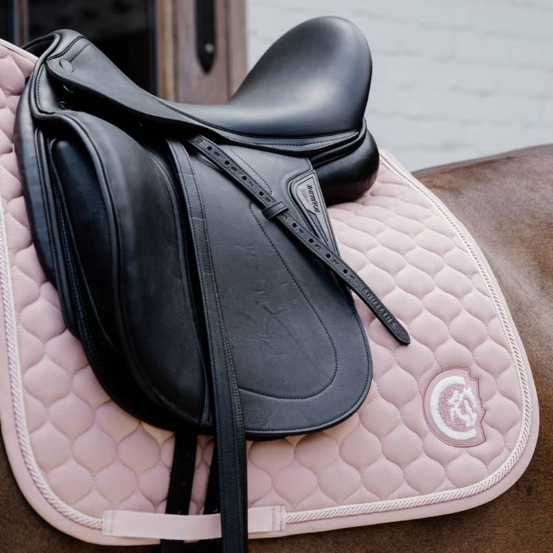 Dressage Saddle Pad Onion Quilt 3D Logo Old Pink