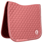 Dressage Saddle Pad Onion Quilt 3D Logo Fuchsia Dressage Saddle Pad Onion Quilt 3D Logo Fuchsia
