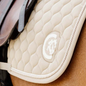 Saddle Pad Onion Quilt 3D Logo Beige Saddle Pad Onion Quilt 3D Logo Beige