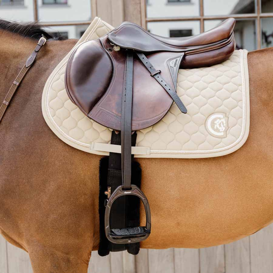 Saddle Pad Onion Quilt 3D Logo Beige