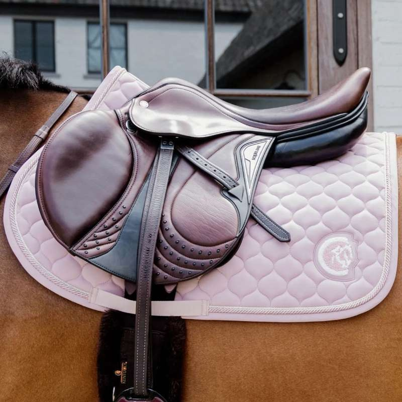 Saddle Pad Onion Quilt 3D Logo Light Rose